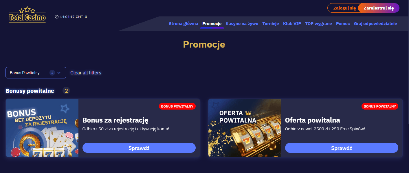 Total_Casino_Zrzuty ekranu_Bonusy